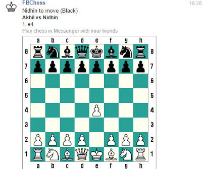 Play Chess in FB Messenger