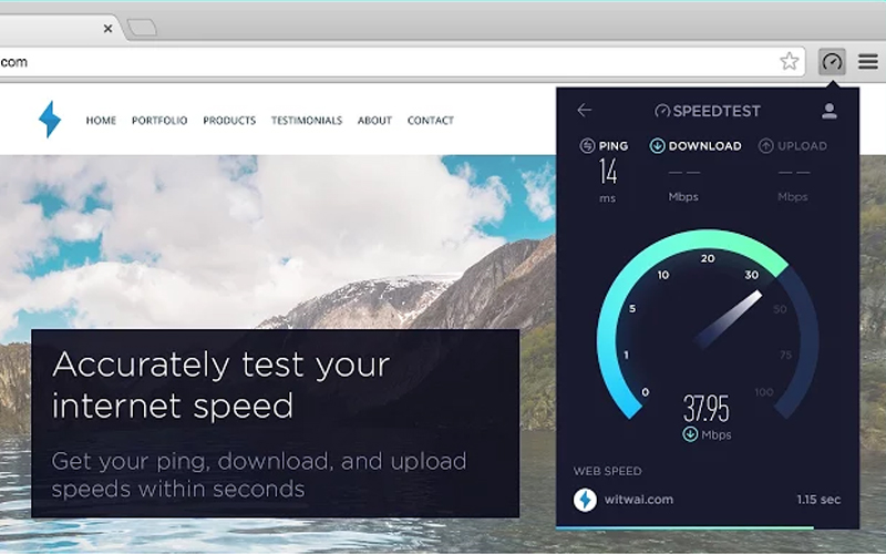 Test your Internet speed with Ookla speed test extension without leaving the page Test-your-Internet-speed-with-Ookla-speed-test-extension