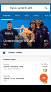 Google gives shortcut and alerts of Olympics update instantly Google gives shortcut and alerts of Olympics update instantly.
