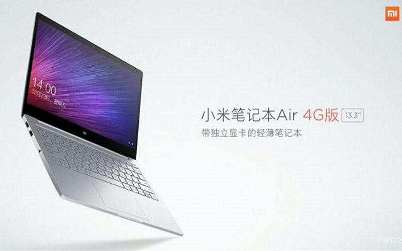 Mi Notebook Air 4G Launched With 4G SIM Slot