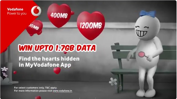 Vodafone offers free data on MyVodafone app