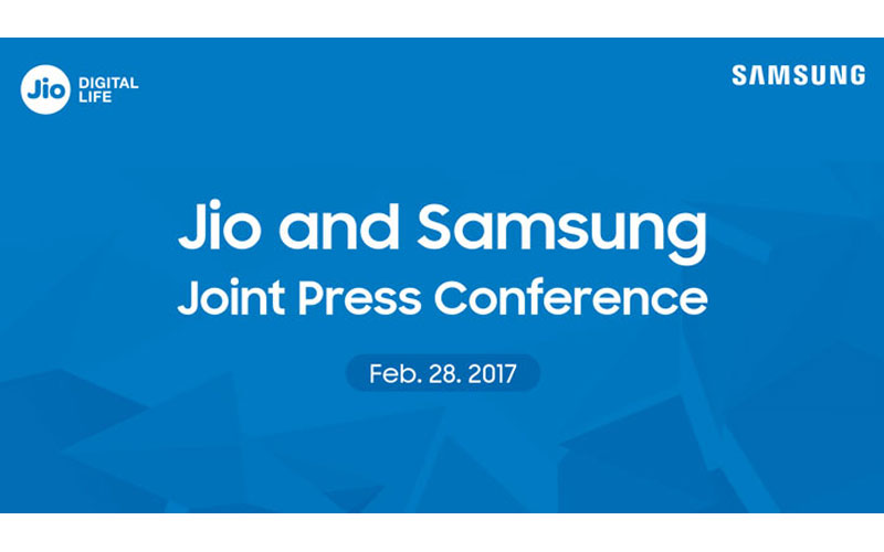 Reliance Jio and Samsung India announce joint press conference at MWC 2017
