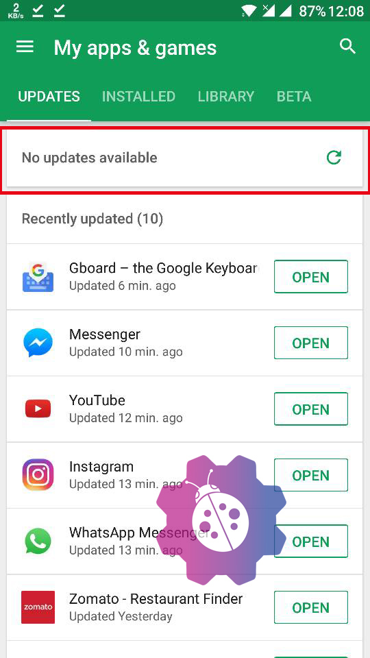 Google Play Store new My Apps section roll out