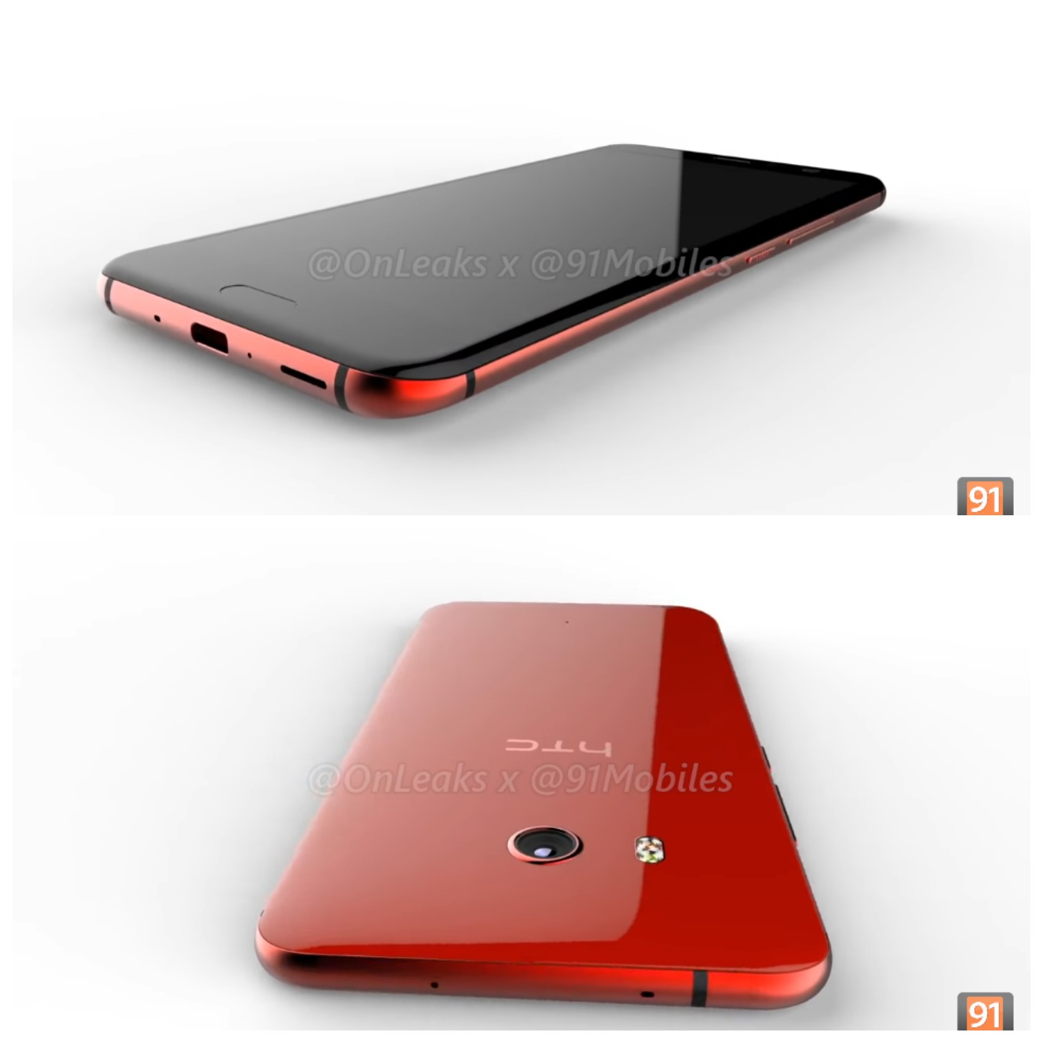 HTC U 11's Rendered Video Got Leaked In Red Colour Variant