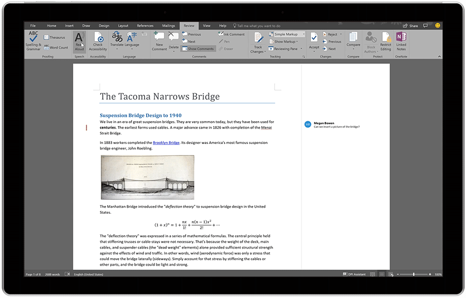 Microsoft Word gains the ability to read text aloud