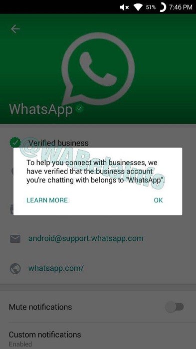 Soon you may see verified business accounts on WhatsApp