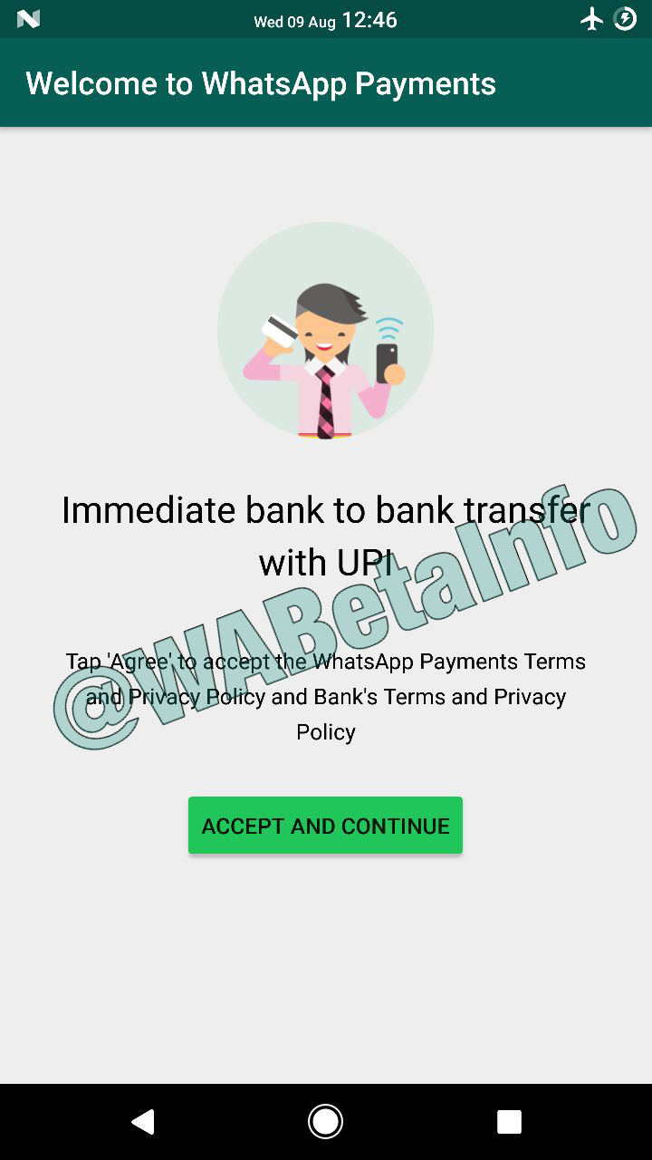 UPI Payment Feature leaked in beta version of WhatsApp