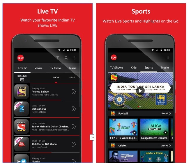 Vodafone Play app will now provide 12 Discovery Channels along with DSPORT