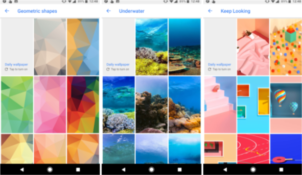 Google updates Wallpapers app brings new categories Google updates Wallpapers app brings new categories