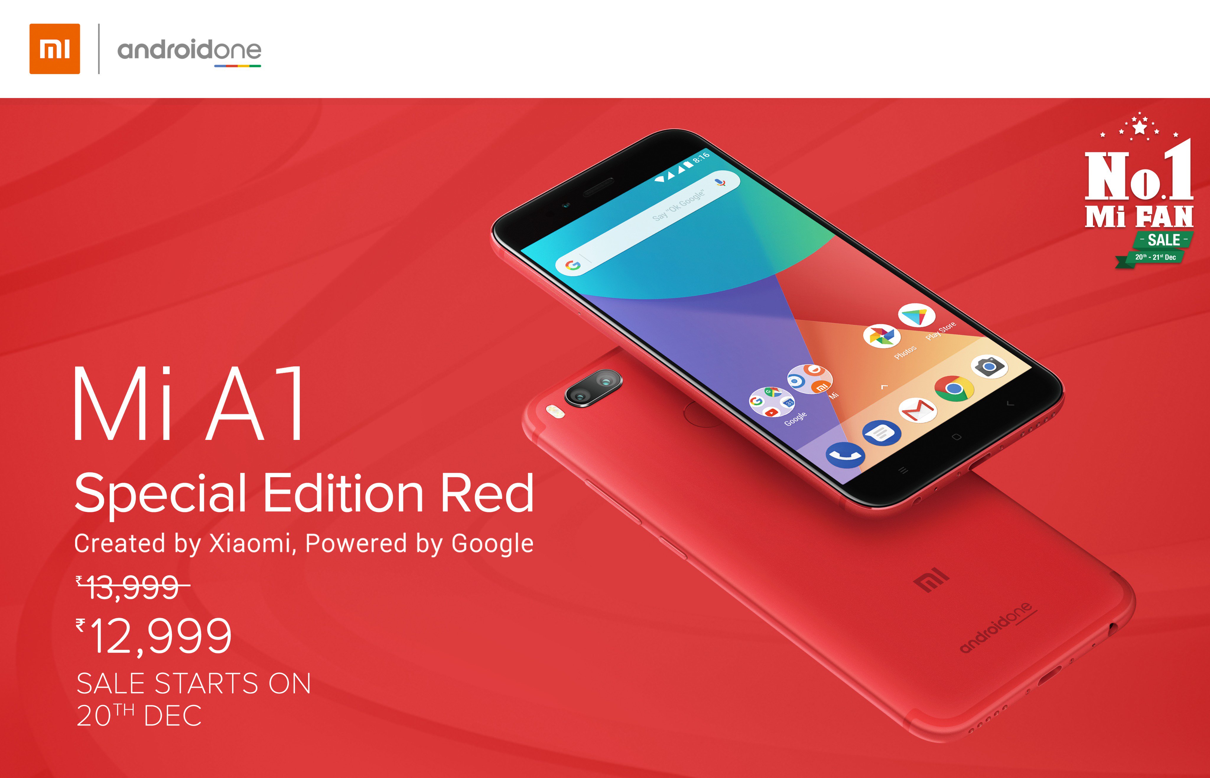 Mi A1 Red Colour Limited Edition Announced In India Mi A1 Red Colour Limited Edition Announced In India