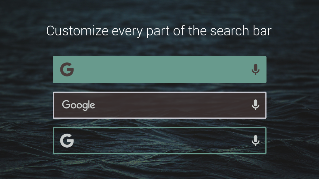 Highly customizable search widget upcoming from Google