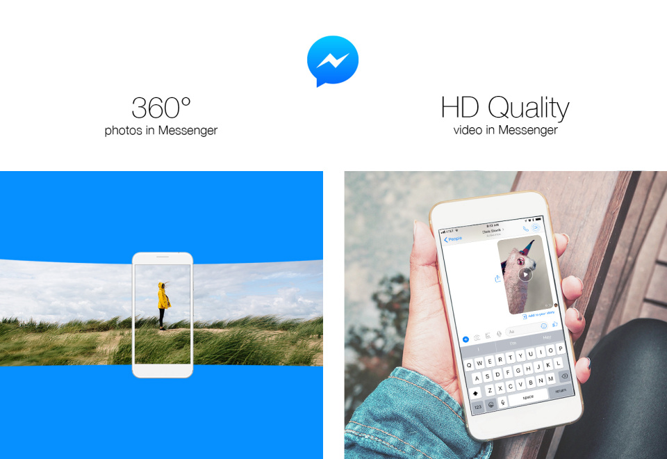 Now Send 360-degree Images And 720p Videos On Facebook Messenger