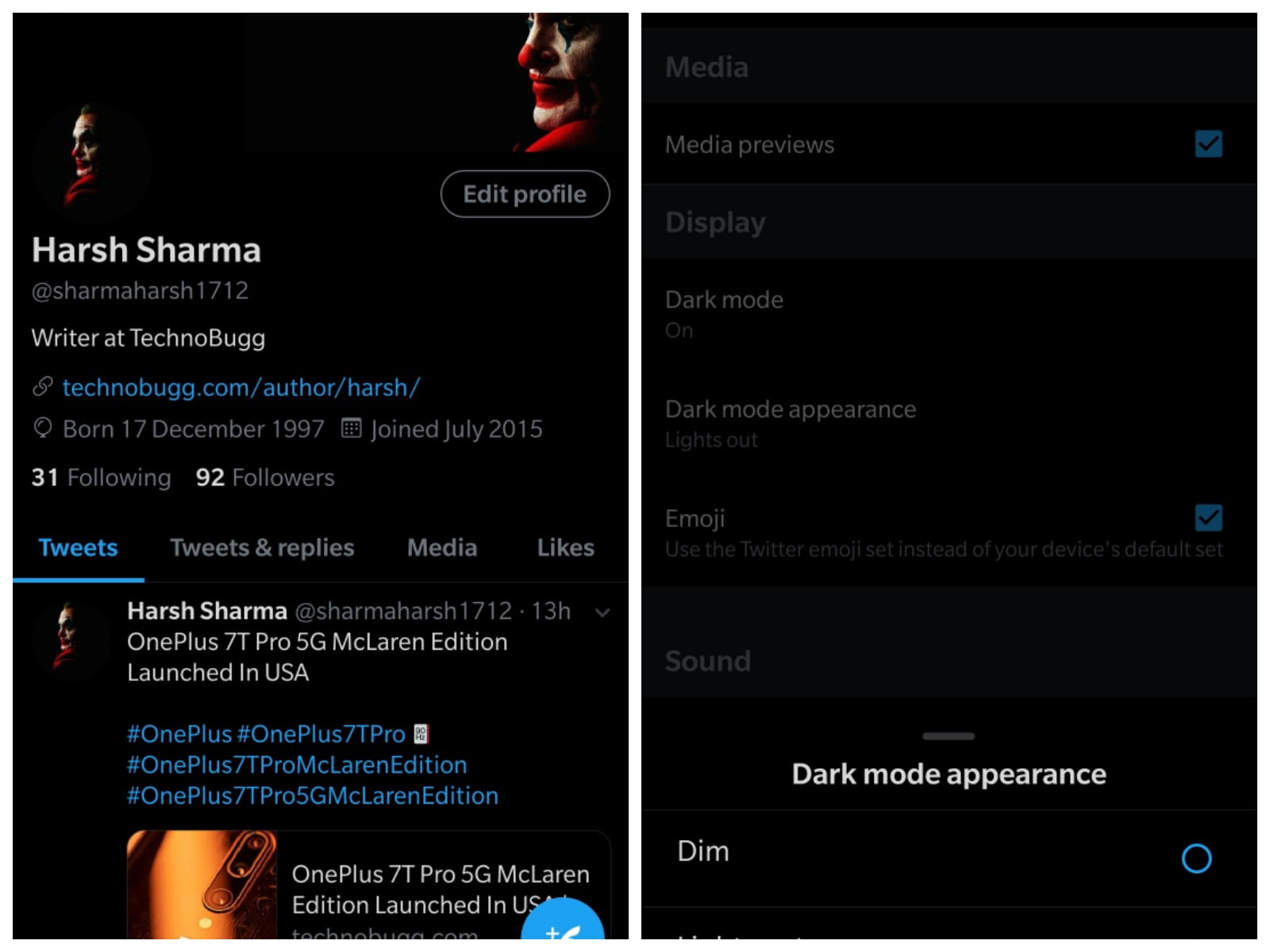 Twitter Gets 'Lights Out', Pure Black Dark Mode On Android