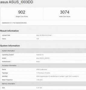 Asus Rog Phone 3 Visits TENAA, Key Specs Disclosed