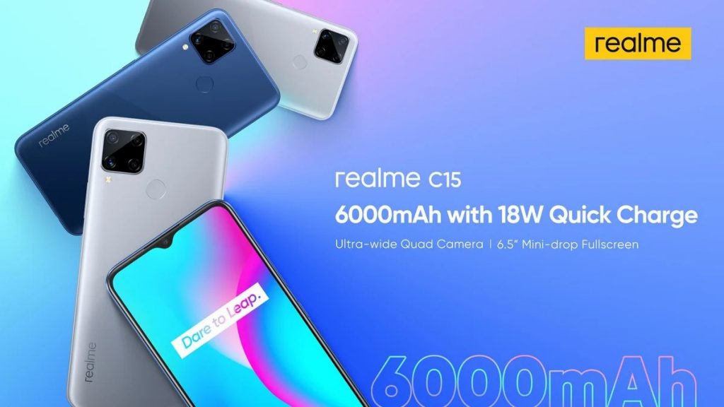 Realme C15 Unveiled With 6,000 mAh Battery And More
