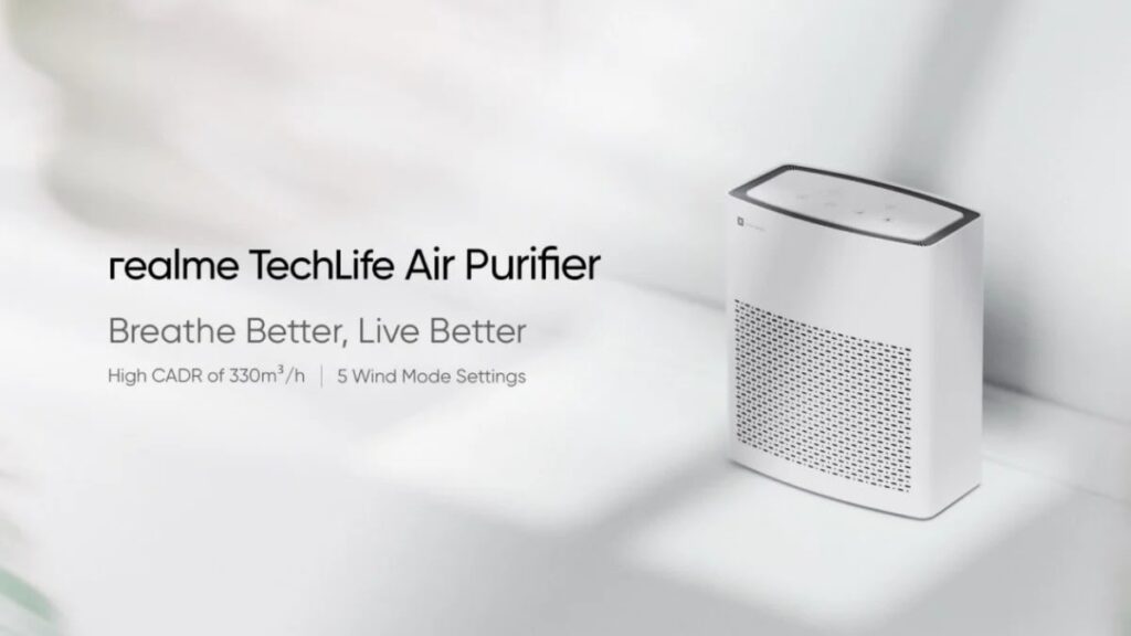 Realme TechLife Air Purifier To Be Launched In India Realme TechLife Air Purifier To Be Launched In India