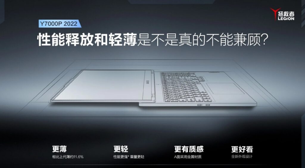 Lenovo Legion Y7000P 2022 Design Revealed Lenovo Legion Y7000P 2022 Design Revealed