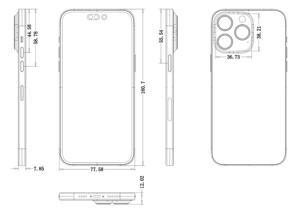 Apple’s Upcoming iPhone 14 Pro Series Schematics Leaked Apple’s Upcoming iPhone 14 Pro Series Schematics Leaked