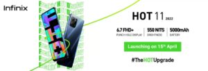 Infinix Hot 11 2022 Infinix Hot 11 2022 India Launch Date Revealed