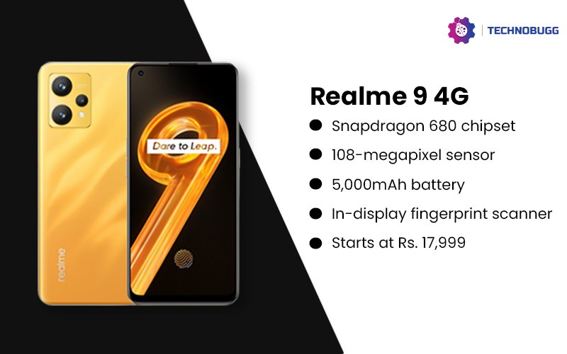 Realme 9 4G Launched In India With 108-megapixel Camera Realme 9 4G Launched In India With 108-megapixel Camera