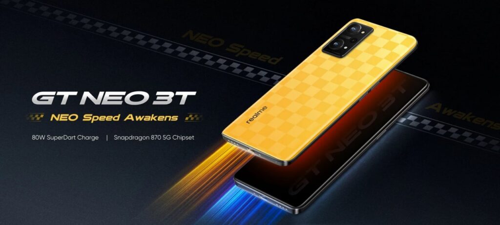 Realme GT Neo 3T Unveiled With Snapdragon 870