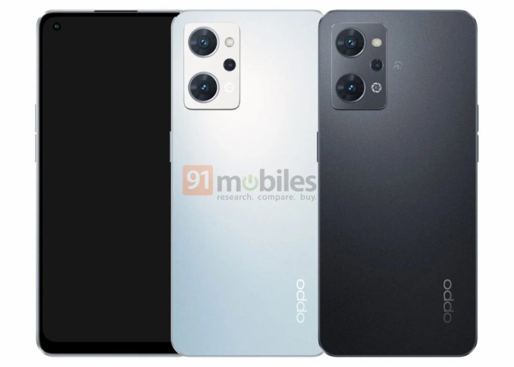Oppo Reno 7A Renders Surfaced Online