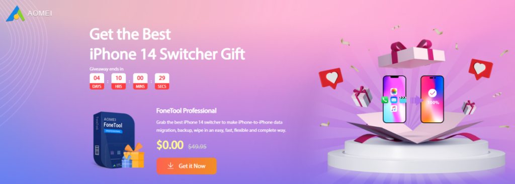 With AOMEI FoneTool to Help You Transfer Data to New iPhone and Get One-year License Code With AOMEI FoneTool to Help You Transfer Data to New iPhone and Get One-year License Code