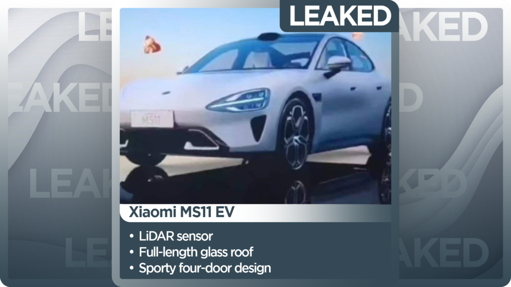 Xiaomi MS11 EV Live Images Surfaced Online