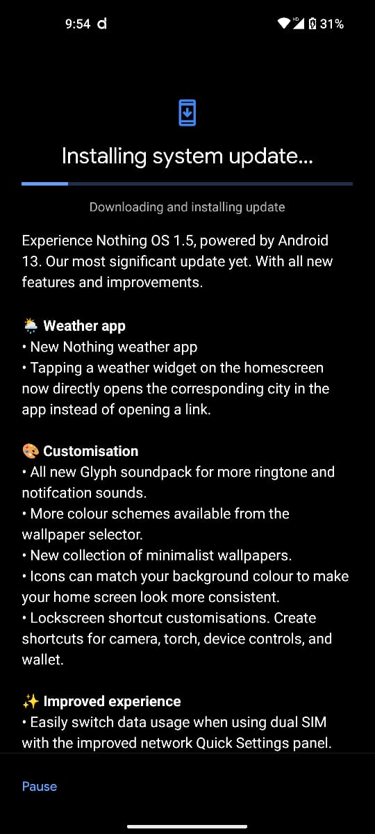Nothing Phone 1 Officially Receiving Android 13 Nothing Phone 1 Officially Receiving Android 13