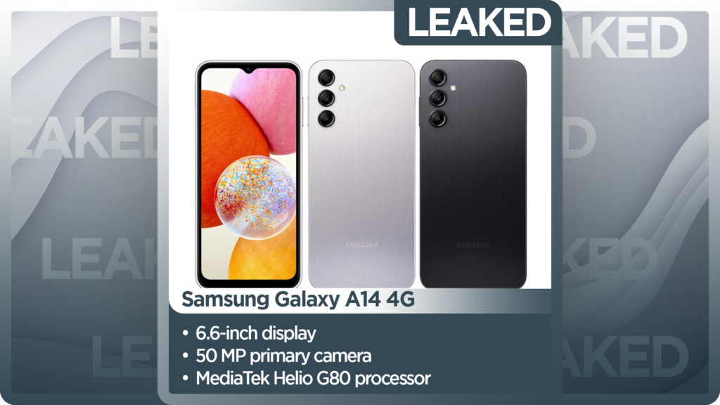 Samsung Galaxy A14 4G Full Specifications & Renders Surfaced Online