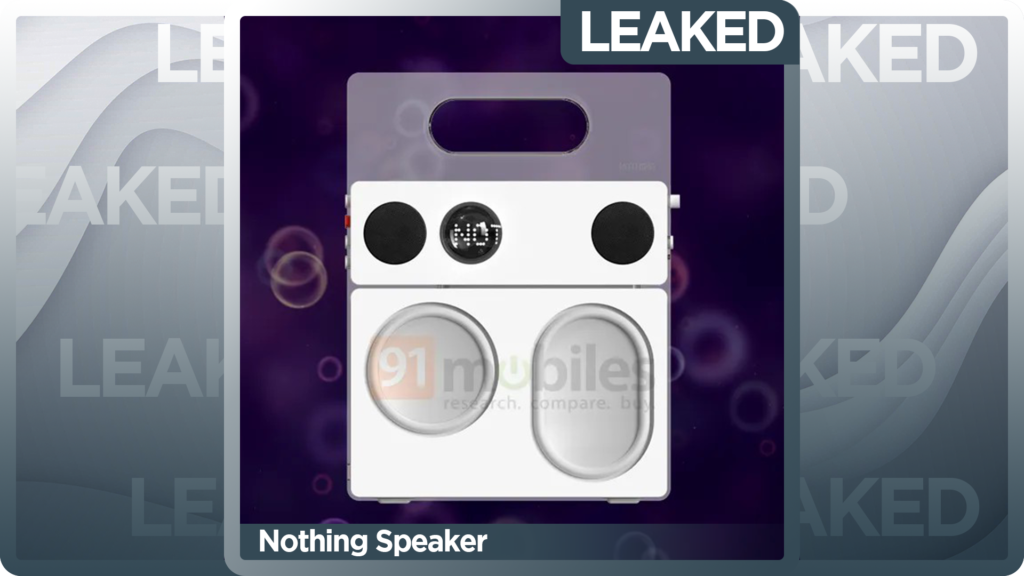 Nothing Speaker Render Surfaced Online