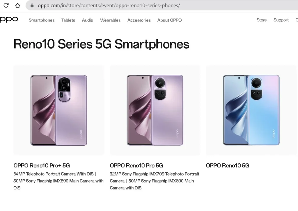 Oppo Reno 10 Series Indian Pricing Leaked
