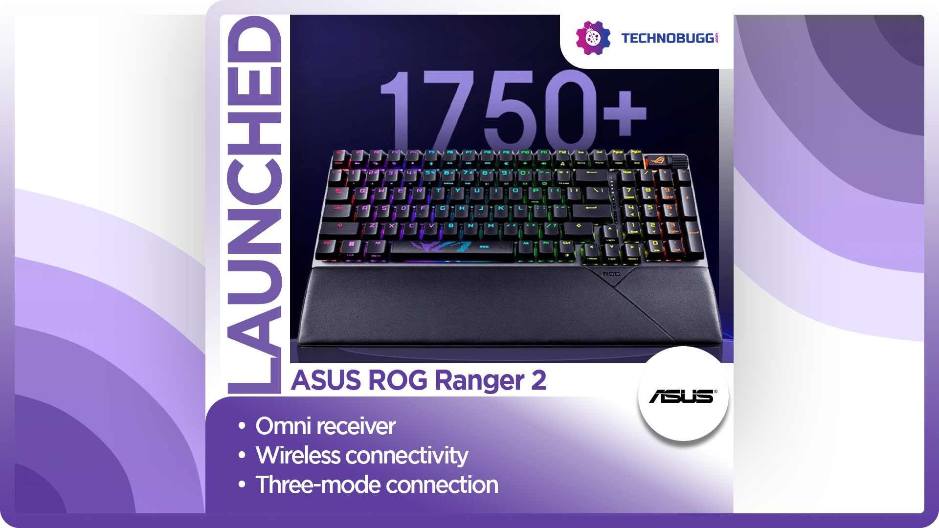 Asus Rog Ranger 18 New Asus Mechanical Keyboard Goes Official