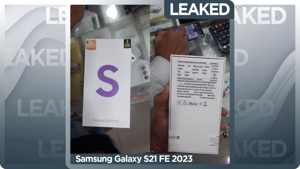 Samsung Galaxy S21 FE 2023 Retail Box Image Leaked