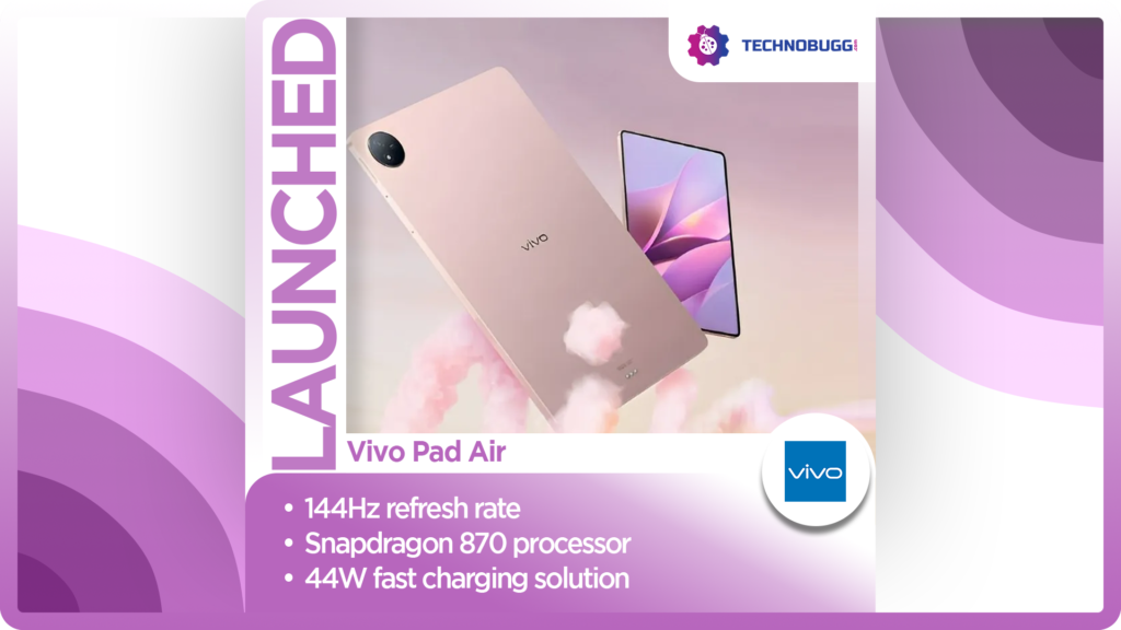 Vivo Pad Air Is Officially Announced