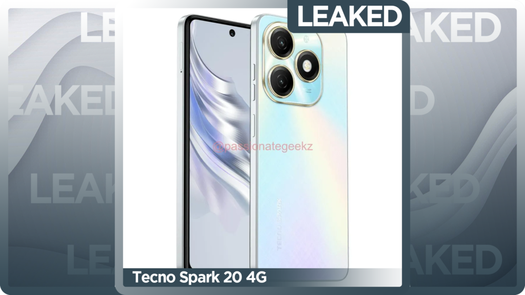 Tecno Spark 20 4G Official Renders & Specifications Leaked