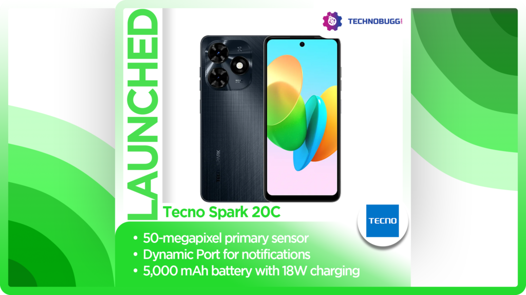 Tecno Spark 20C Unveiled With 50MP Camera Tecno Spark 20C