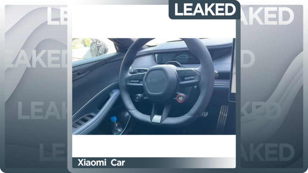 Upcoming Xiaomi Electric Vehicle Interior Leaked
