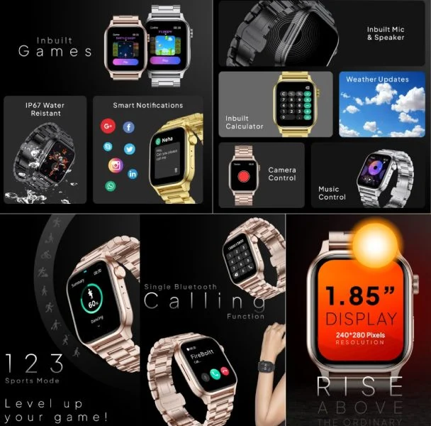 Fire-Boltt Rise Luxe Smartwatch Goes Official Fire-Boltt Rise Luxe Smartwatch Goes Official