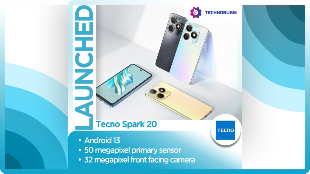 Tecno Spark 20 Unveiled With 50MP Camera