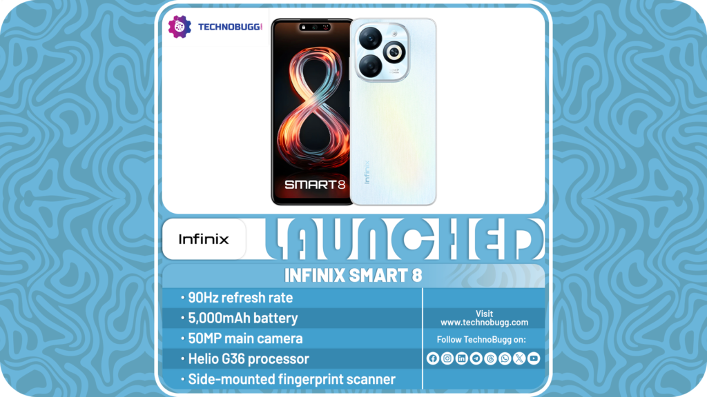 Infinix Smart 8 Goes Official In India Infinix Smart 8 Goes Official In India