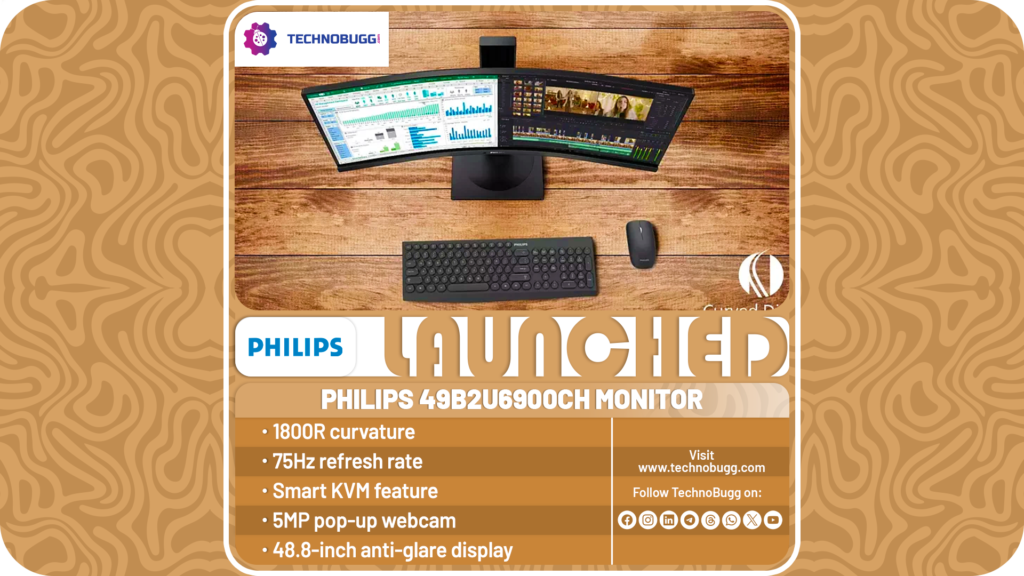 Philips 49B2U6900CH Monitor Unveiled With a 48.8″ Panel Philips 49B2U6900CH Monitor Unveiled With a 48.8″ Panel