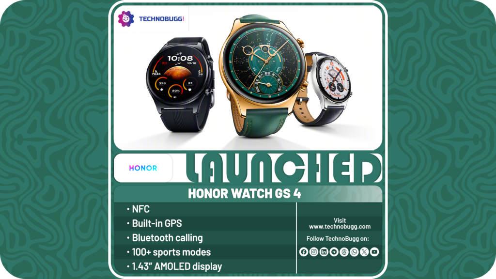 Honor Watch GS 4 Unveiled Honor Watch GS 4 Unveiled