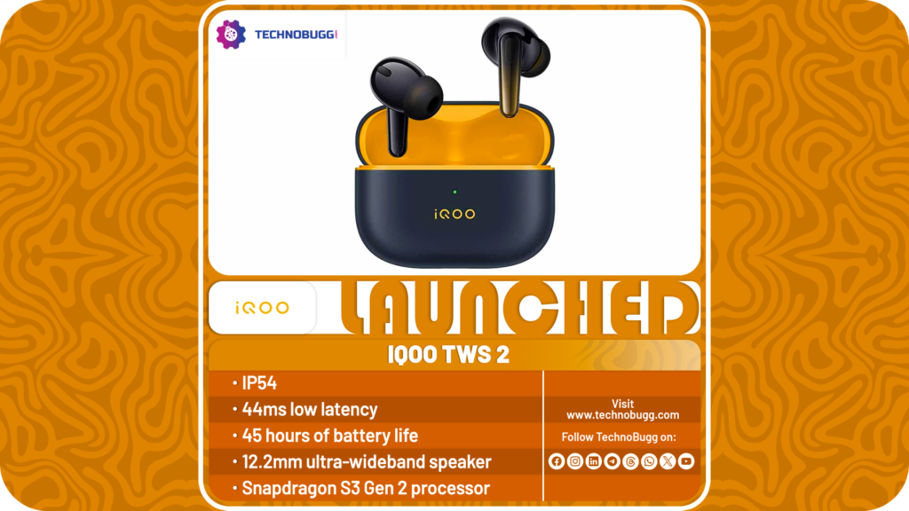iQOO TWS 2 Unveiled In China iQOO TWS 2 Unveiled In China