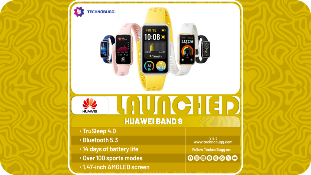 Huawei Band 9 Unveiled In China Huawei Band 9