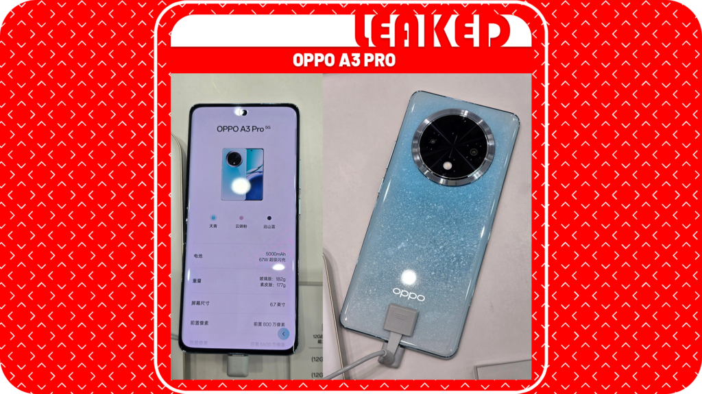 Oppo A3 Pro Live Images And Storage Options Appear Online