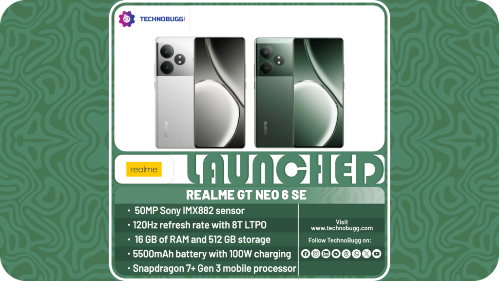 Realme GT Neo 6 SE Unveiled With Snapdragon 7+ Gen 3 Realme GT Neo 6 SE