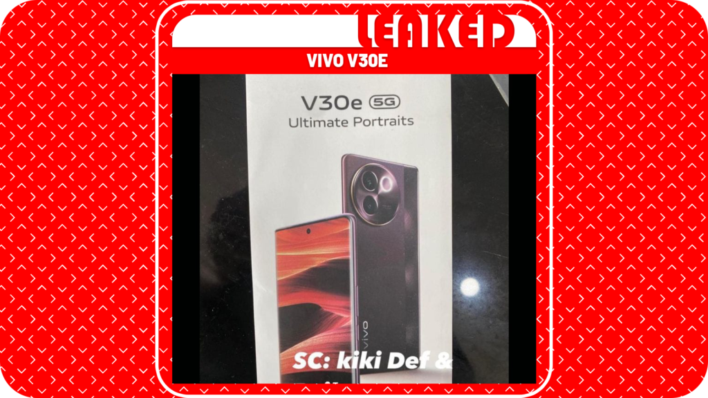 Vivo V30e Retail Box Image Leaked