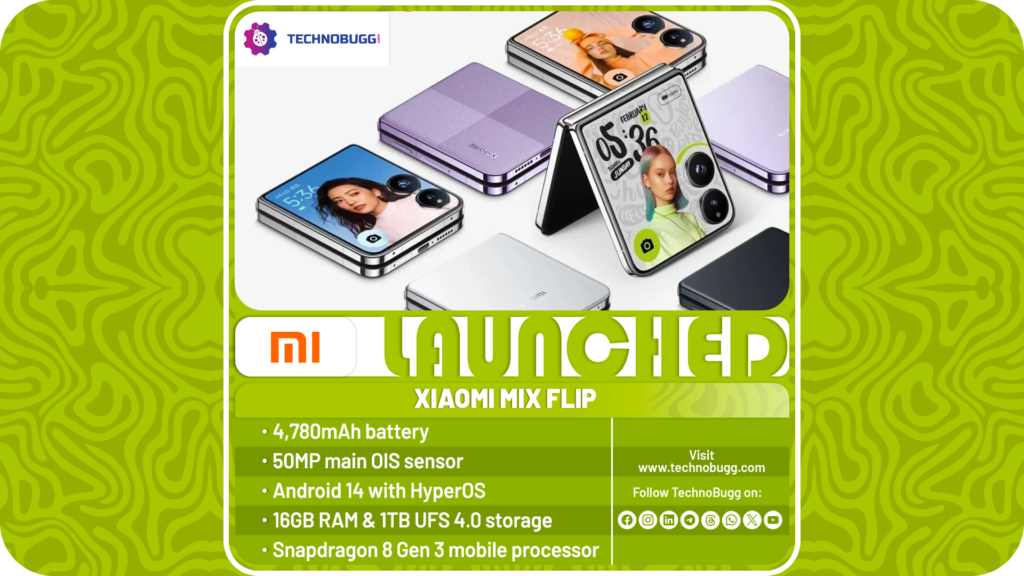 Xiaomi MIX Flip Goes Official With Snapdragon 8 Gen 3 Xiaomi MIX Flip