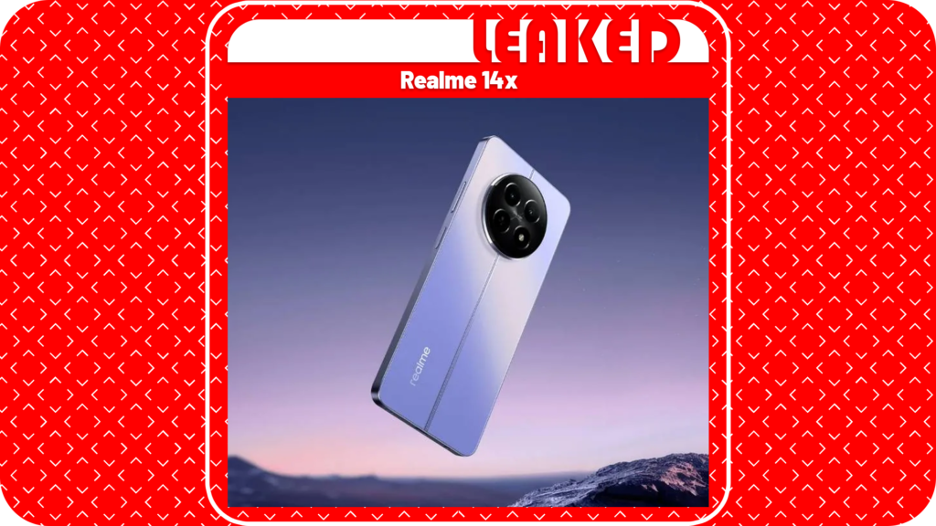 Realme 14x Render Leaked And Reveals Design Language